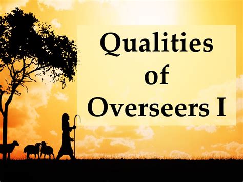 overseer bible definition